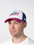 Бейсболка VON DUTCH арт. VD/1/CT/SURF/11 (белый / розовый)